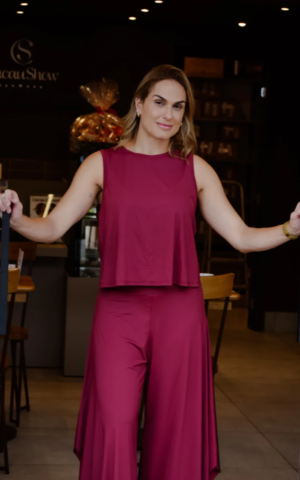 Cropped UV Marsala