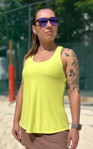 Regata Gota Amarelo limão