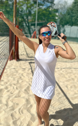 Vestido beach tênis branco