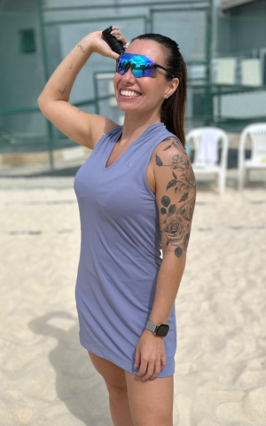 Vestido beach tênis azul